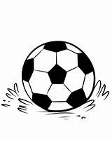 Soccer Coloring Pages Printable Kids Balls Soccerball Clipart Clipartbest Popular sketch template
