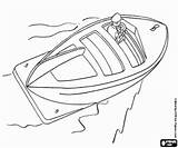 Speedboat Coloring Pages Sailor Boat Boats Printable Oncoloring sketch template