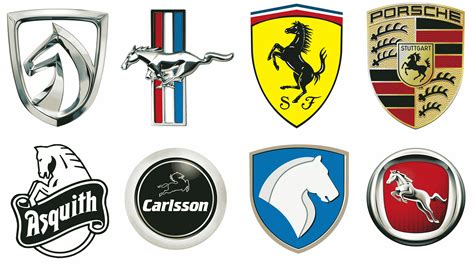 car logo  horse symbols