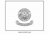 Idaho Flag Coloring Printable Categories Pages Supercoloring sketch template