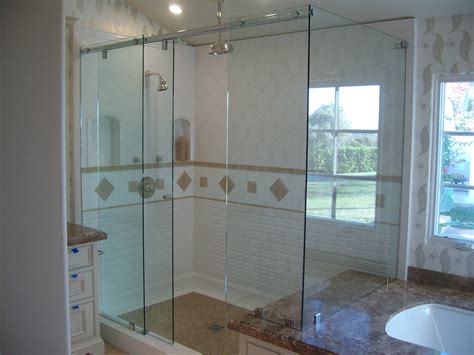 modern frameless shower enclosure discount glass and mirror san