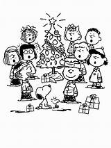 Charlie Brown Christmas Coloring Peanuts Pages Snoopy Characters Drawing Clipart Printable Color Cartoon Sun Print Kids Part Getcolorings Library Drawings sketch template