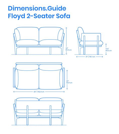 floyd  seater sofa   contemporary upholstered sofa  ships   door  features