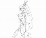 Blazblue Faye Litchi Trigger Calamity Ling Coloring Pages Character Another sketch template