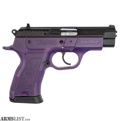 armslist  sale  purple eaa sar mm compact pistol  rdspurple bag ship