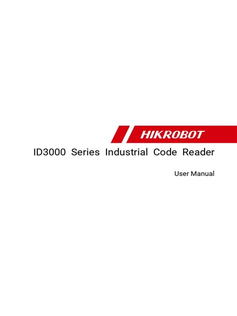udb id series industrial code reader user manual