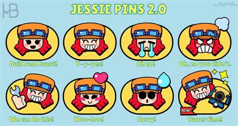 Jessie Pins Revamped R Brawlstars