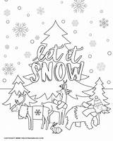 Coloring Winter Pages Kids Printable Activity Fun Animals Sheet Families Loving Print Cold Indoor Days Three Perfect sketch template