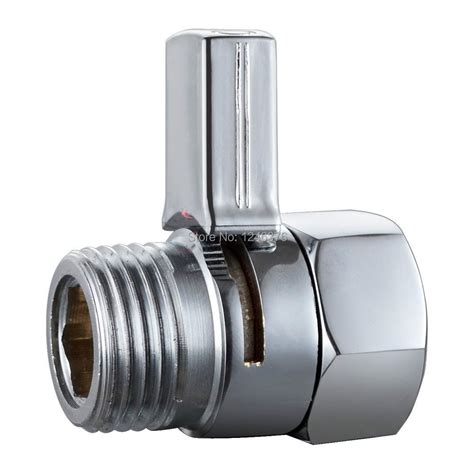 shipping polished chrome shower head shut  valve brass long handle bathroom accessories