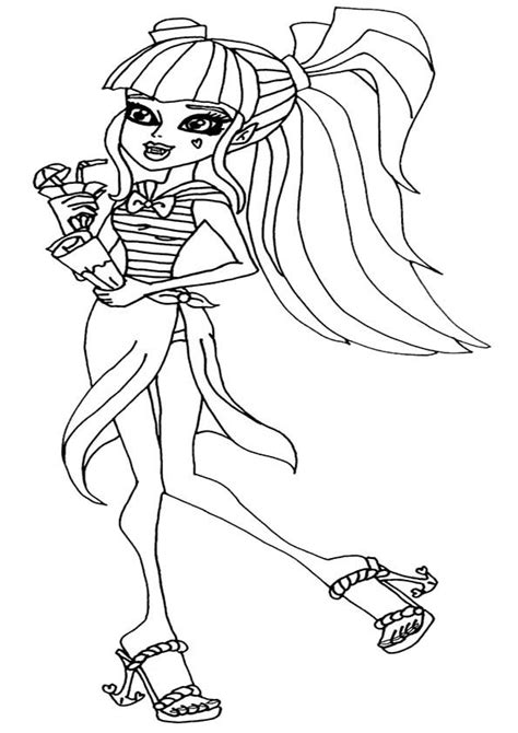 monster high cartoon coloring pages monster high dolls monster high