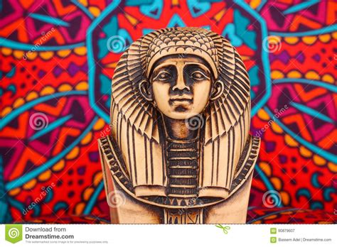 Ancient Egyptian Pharaoh Statue Stock Image Image Of