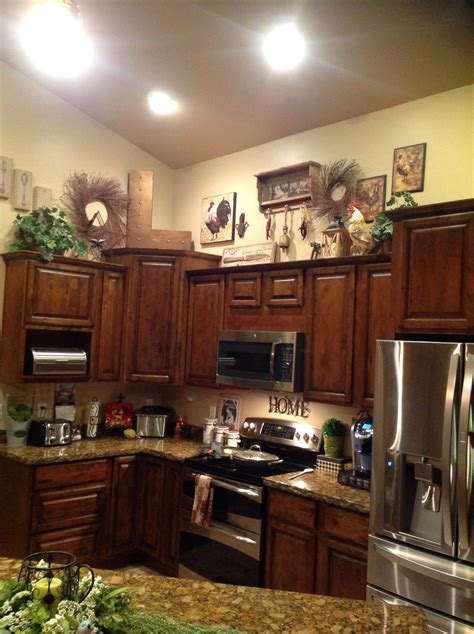ideas  decorating  top  kitchen cabinets dream house