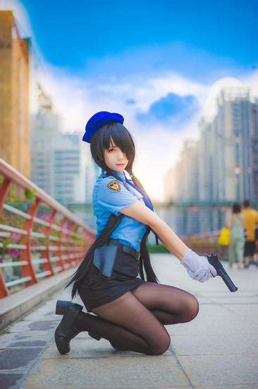 时崎狂三美女警察制服cos 新浪游戏 手机新浪网