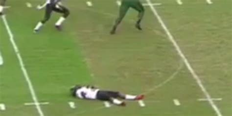football player plays dead  fake punt   notices huffpost