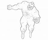 Fighter Street Zangief Punch Coloring Pages sketch template