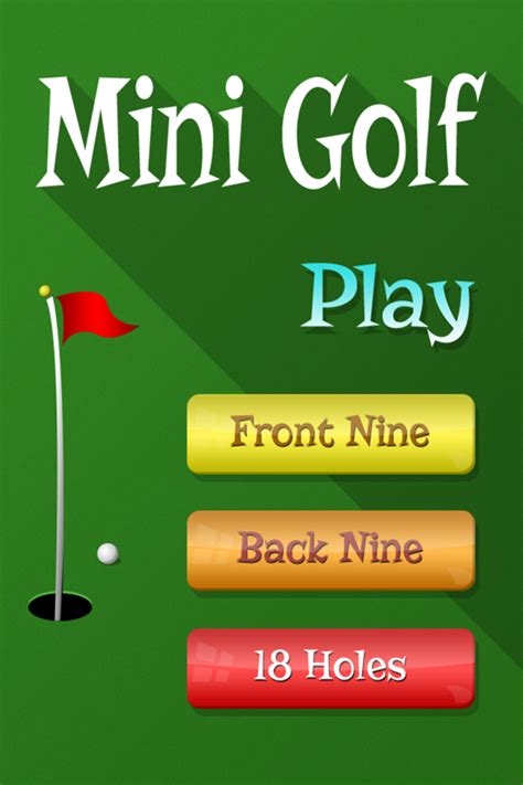 play minigolf game    hole   hole mini golfing game