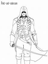 Assassin Unity Arno Dorian Hermandad Bocetos Odyssey Draw Sombras sketch template