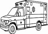 Ambulance Coloring Pages Getcolorings Color sketch template