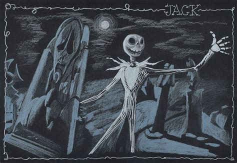 jack skellington concept storyboard   nightmare  christmas