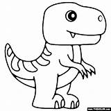 Coloring Rex Baby Dinosaur Pages sketch template