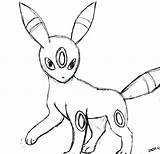 Umbreon Espeon Coloring Pages Drawing Getcolorings Getdrawings Printable Color Print sketch template