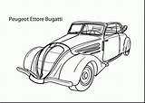 Coloring Pages Car Bugatti Muscle Cars Printable Kids Super Print Mercedes Cool Simple Convertible Classic Peugeot Getcolorings Color Antique Inspiration sketch template