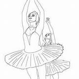 Ballet Coloring Pages Tutu Ballerina Dancers Sport Dance Hellokids Contempory sketch template
