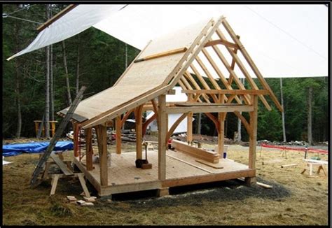 pin  david  cabin tiny diy timber frame cabin timber frame tiny house timber frame homes