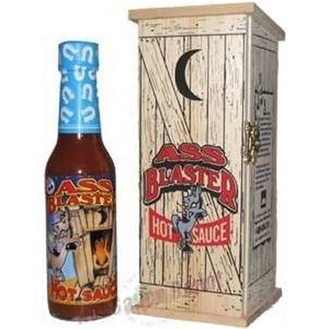 ass blaster hot sauce with outhouse