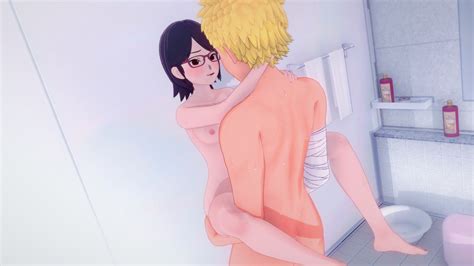 Seth No Yoru Naruto And Sarada Bathroom Sex Boruto Porn