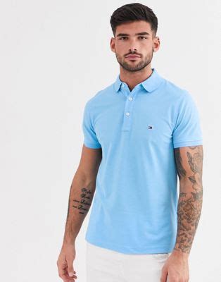 tommy hilfiger slim polo shirt asos