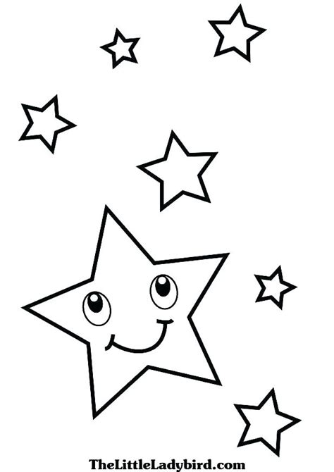 star shape coloring page coloring pages