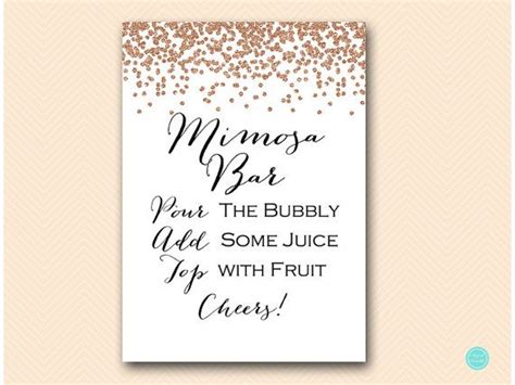 mimosa bar sign printable mimosa bar signage bubbly bar etsy