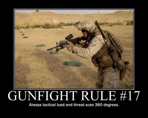 Gunfighter Rule Gunfight Military Memes Combat Quote