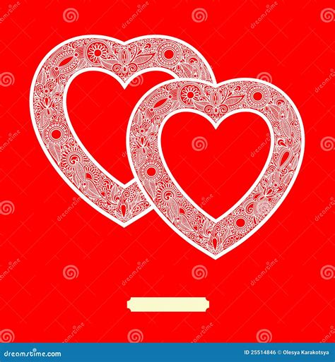 valentin day card  heart stock vector illustration  card gift
