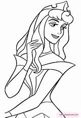 Disney Coloriage Princesse Disneyclips  Aurore Dessin Dxf Eps Dormant sketch template