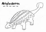 Coloring Dinosaur Pages Ankylosaurus Dinosaurs Template Colouring Color Outline Sheets Name Printable Templates Dino Types Facts Visit Via Kids Print sketch template