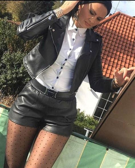 Disziplinatorandsexslave Sexy Leather Outfits Leather Shorts Women