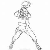 Kakashi Lineart Xcolorings 777px sketch template