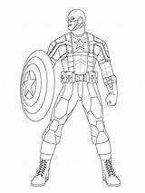 Marvel Coloring Pages Characters Colouring Kids Color Printable Print Captain Cap Getcolorings sketch template