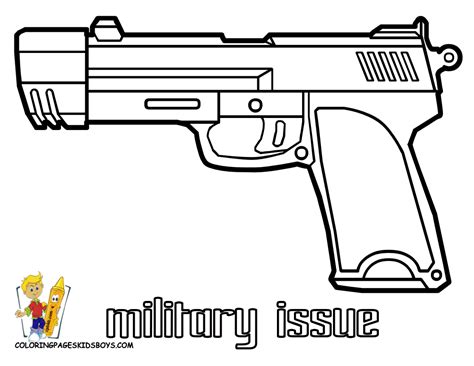 printable coloring pages  guns frederickteday