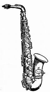 Saxophone Alto Clip Sax Clipart Drawing Coloring Etc Cliparts Cartoon Jazz Tenor Soprano Gif Oboe Printable Clarinet Usf Edu Bass sketch template