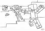 Minecraft Coloring Steve Pages Skeleton Diamond Armor Vs Printable Ausmalbilder Color Print Roblox Zum Malvorlagen Coloriage Ausdrucken Characters Getcolorings Template sketch template
