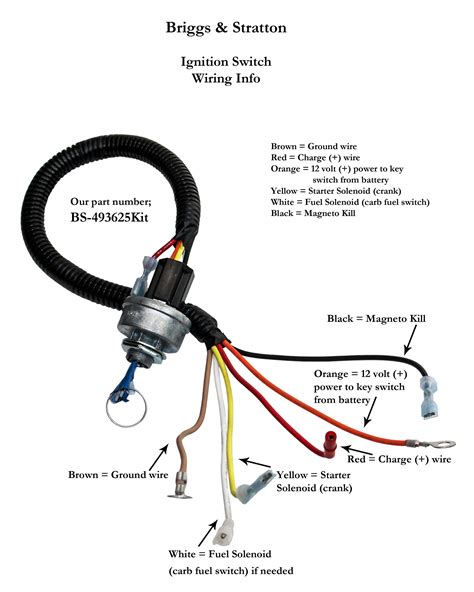 briggs  stratton vanguard ignition switch wiring diagram wiring flow schema