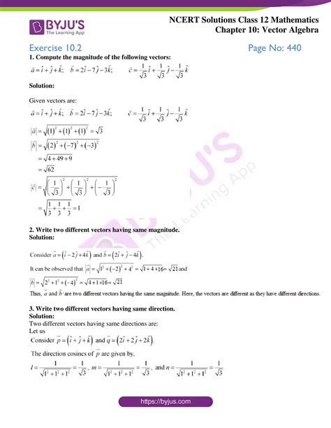 ncert solutions  class  maths chapter  vector algebra