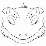 Lizard Mask Printable Coloring Pages Lizards Masks Template Kids Reptiles Reptile Worksheets Animal Templates Parentune Supercoloring Opera Chinese sketch template