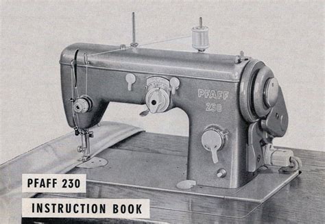 Pfaff Model 230 Sewing Machine In Pdf Format