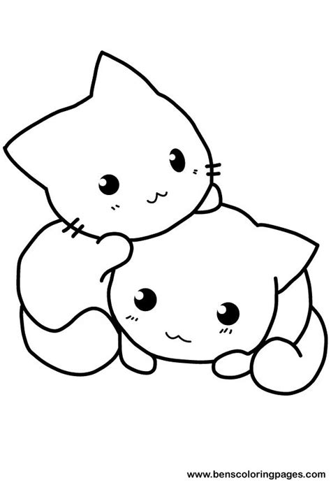 anime cat coloring pages