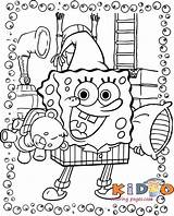 Spongebob Squarepants Printable Tracing Kindergarten Kidocoloringpages sketch template