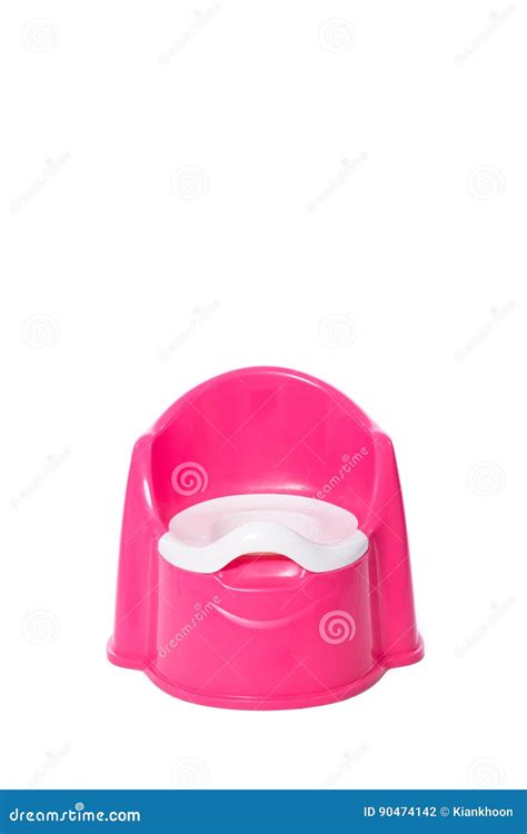 pink childrens potty stock photo image  isolated
